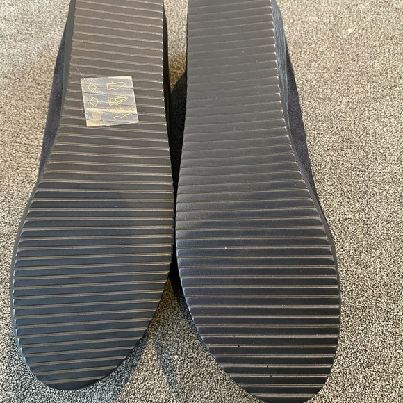 Platform, ballet shoes, suede, black, size marked as 37/4 - Picture 4 of 8